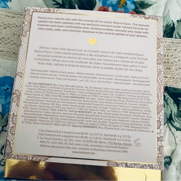 Too Faced Natural Eyes Palette with Cream and Brown Shades - Picture 10 of 10